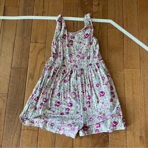 SweetHoney Pink Floral Girls Romper